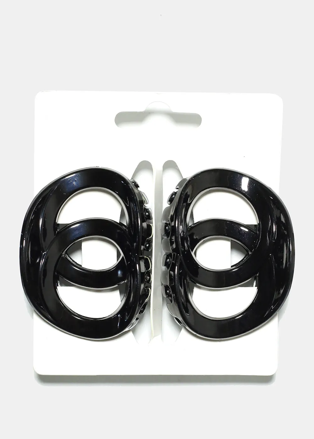 2 Piece Linked Circle Claw Clips