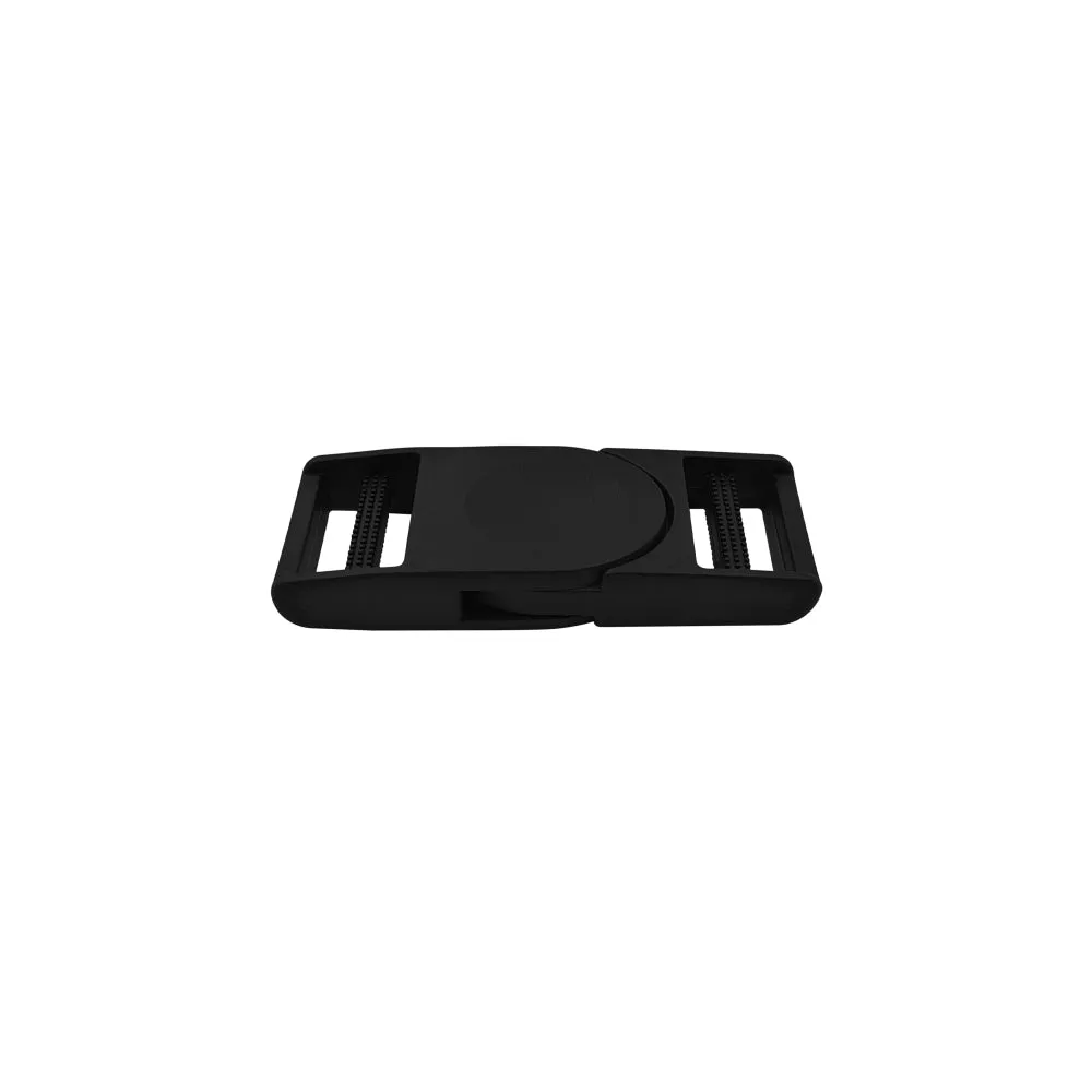 20mm Classic 2 Part Black Closure Clasp Plastic Belt Buckle