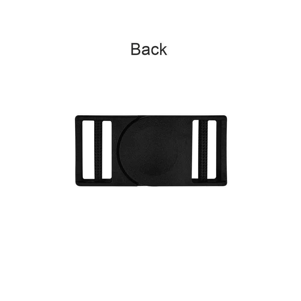 20mm Classic 2 Part Black Closure Clasp Plastic Belt Buckle