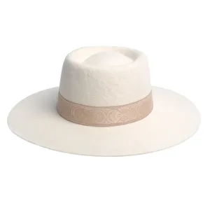 Abilene Fedora Hat Ivory