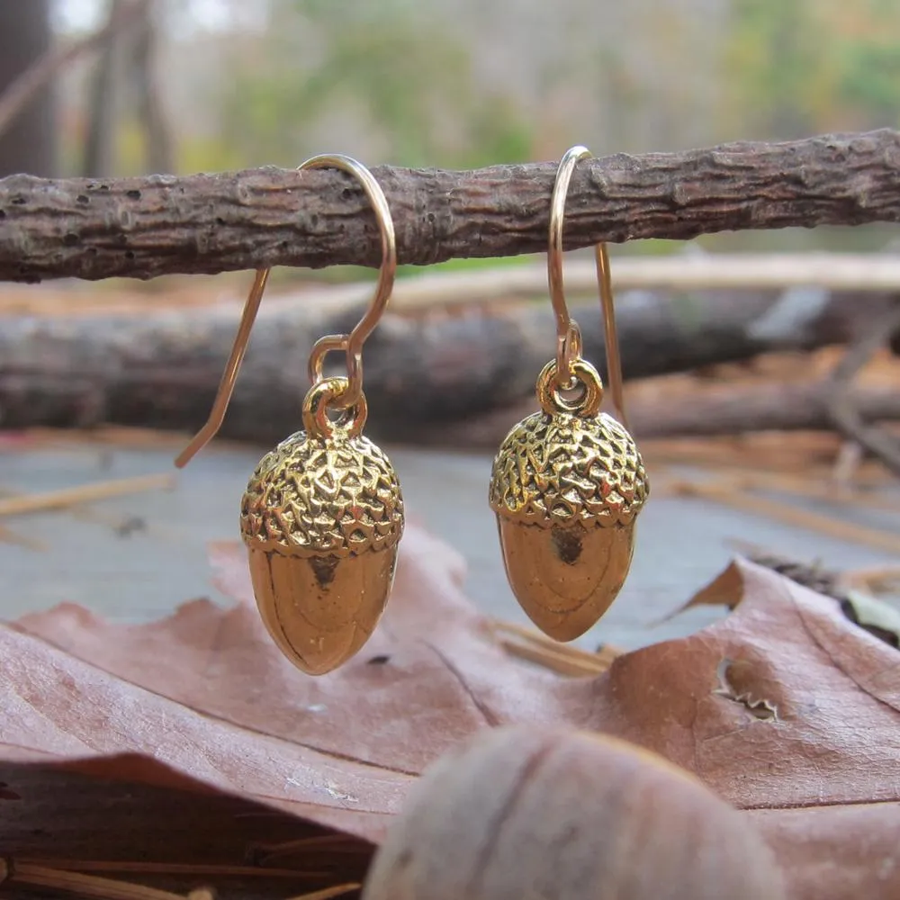 Acorn Charmed Earrings