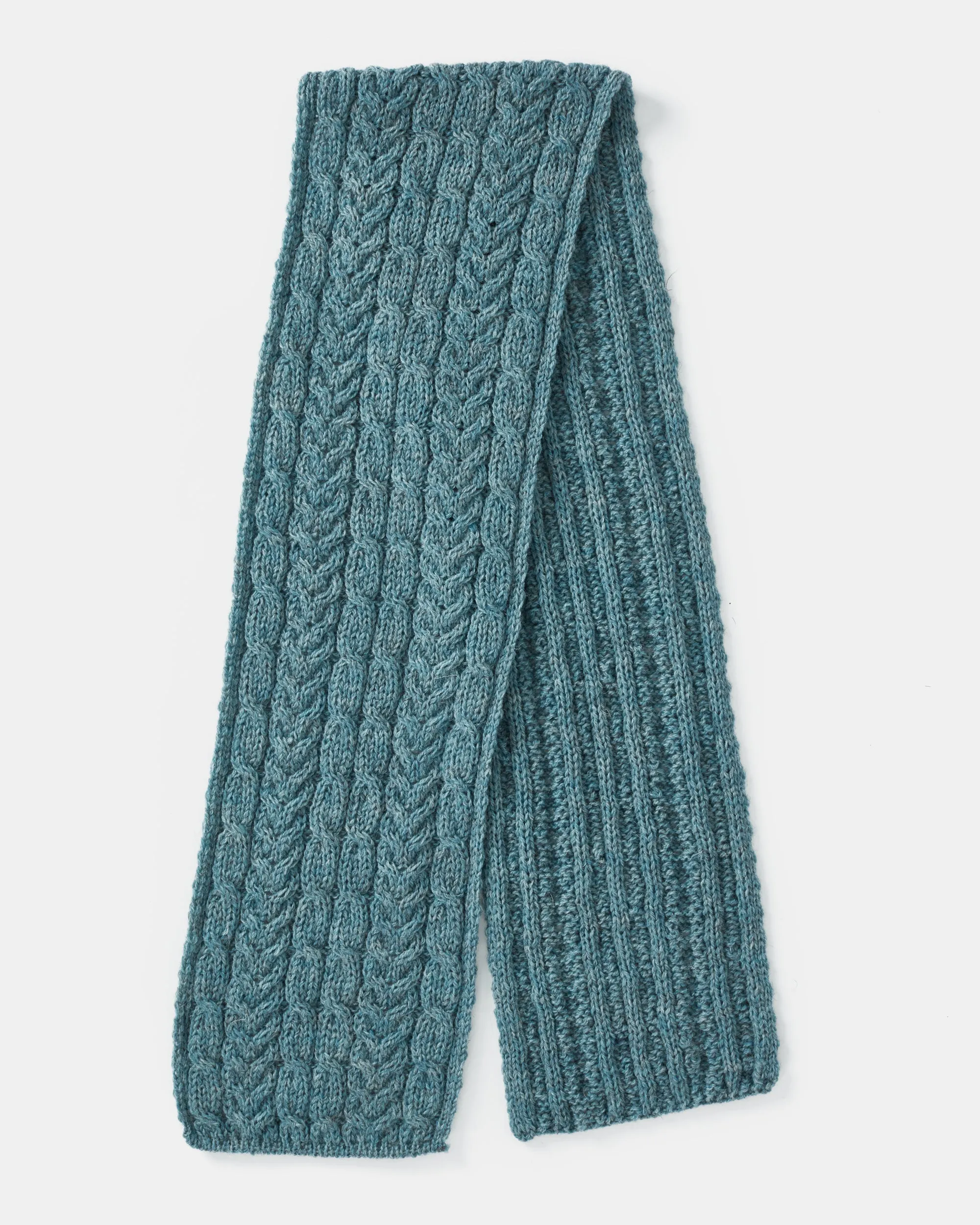 Aran Woollen Mills Aran Irish Sea Scarf