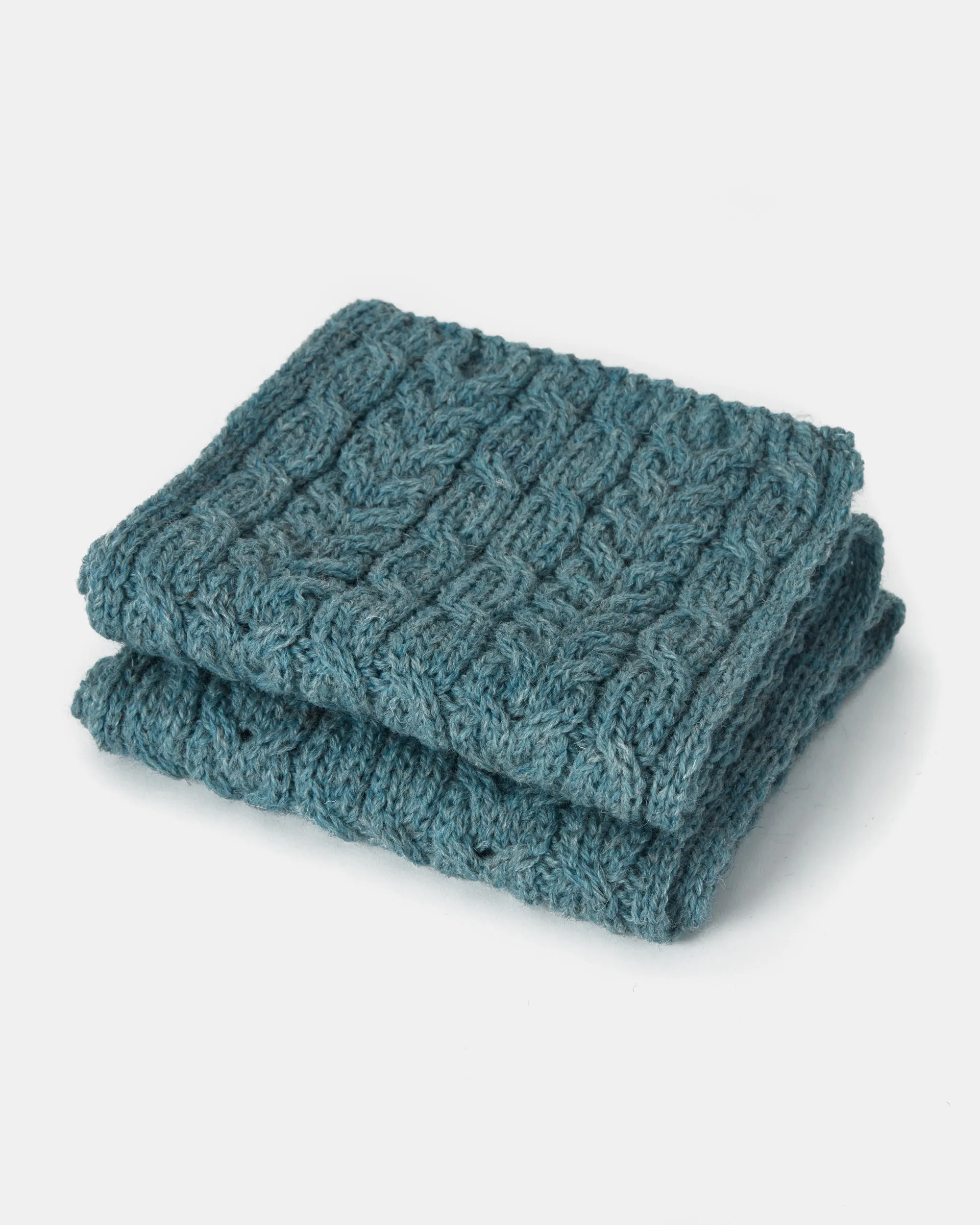 Aran Woollen Mills Aran Irish Sea Scarf