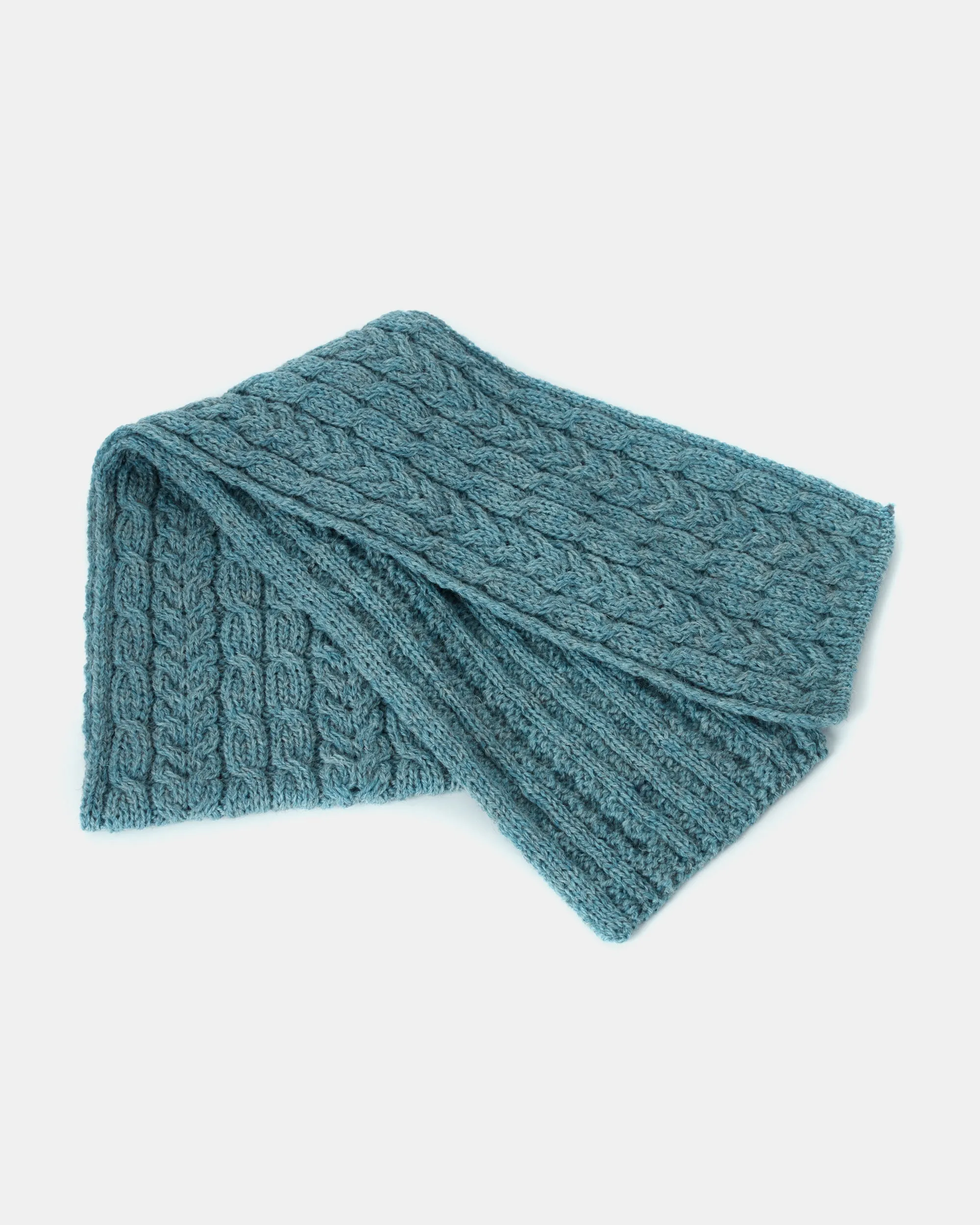 Aran Woollen Mills Aran Irish Sea Scarf