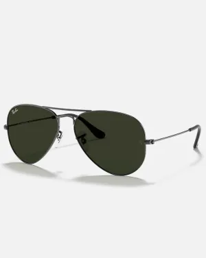 Aviator Classic Metal in Gunmetal & Green Classic