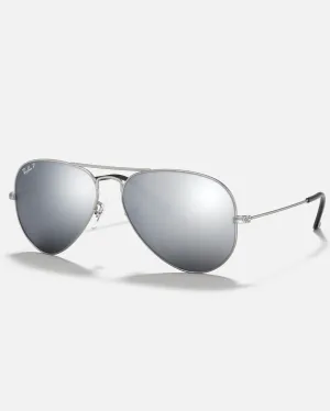 Aviator Metal Sunglasses in Grey