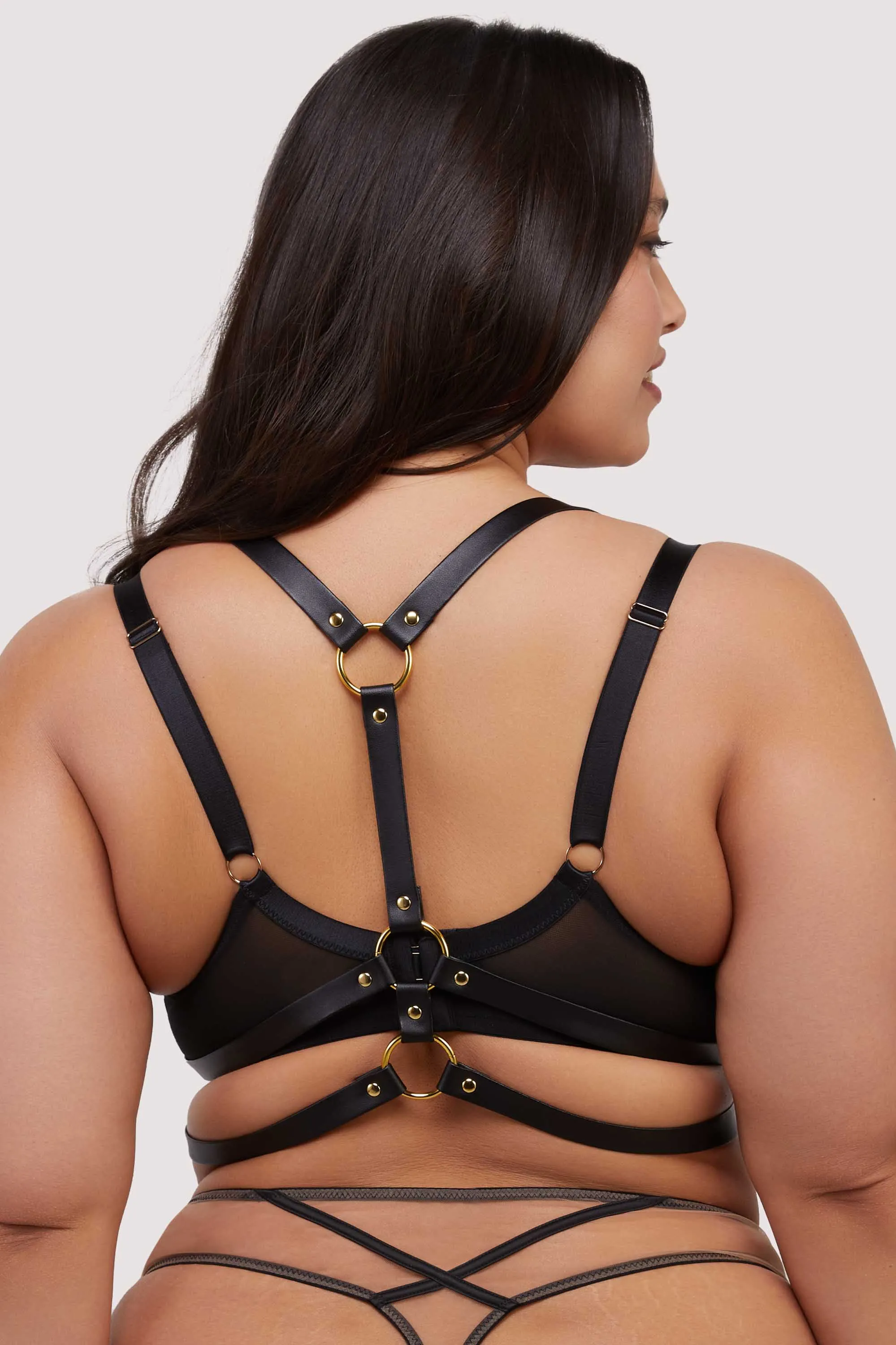 Black Matt Chest Harness