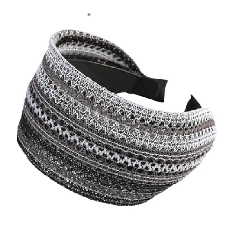 Bohemian headband elastic hairbands retro stripe hair blacknorway™