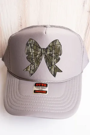 Camo Coquette Otto Gray Foam Front Trucker Hat