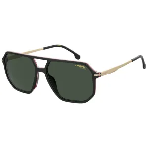 Carrera 324/S 807/59QT Unisex Aviator Sunglasses - Black