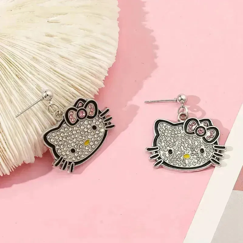 Charming Hello Kitty Dangle Earrings