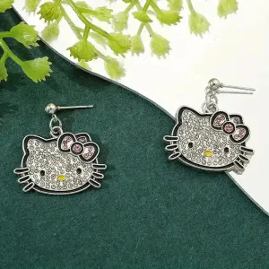 Charming Hello Kitty Dangle Earrings