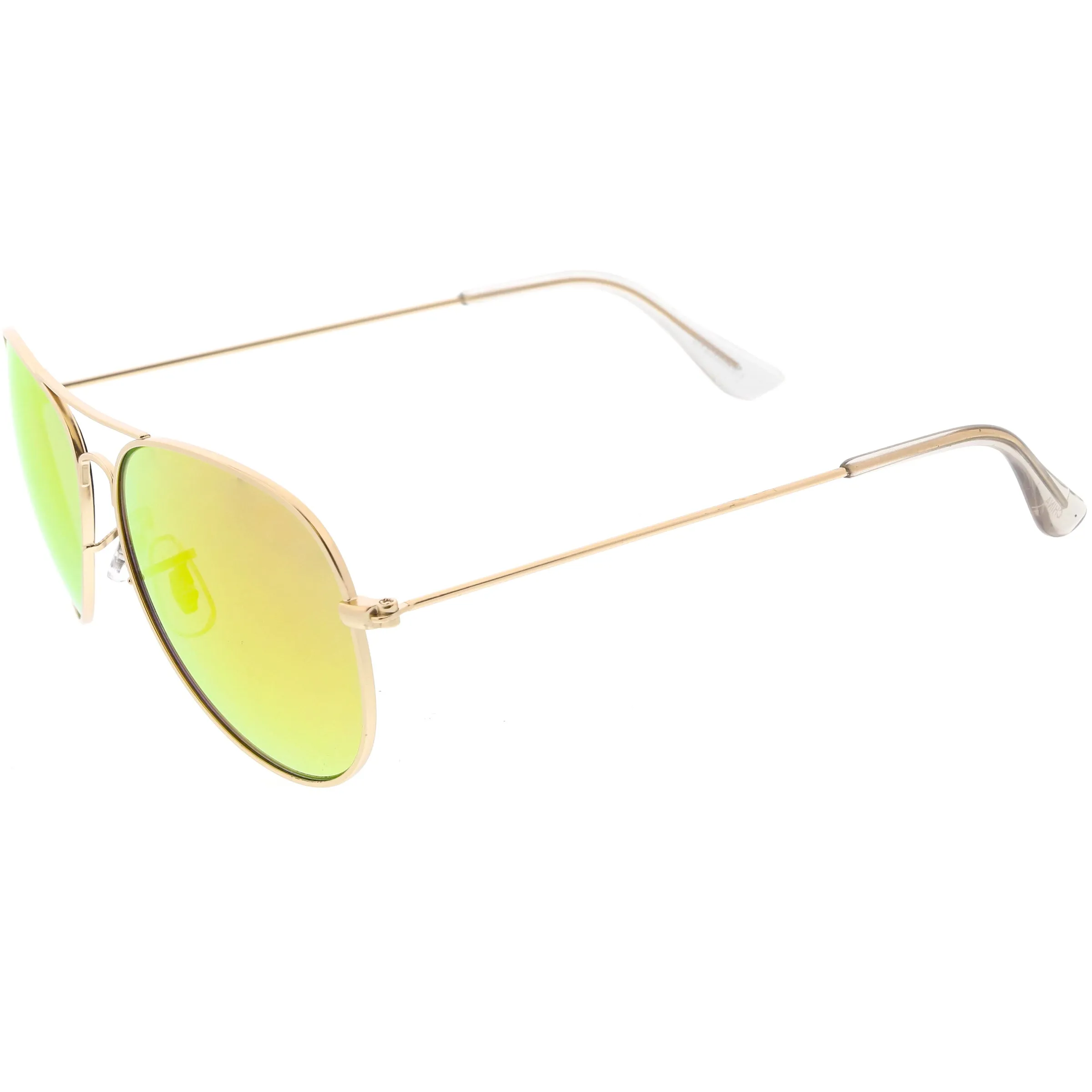 Classic Metal Colored Mirror Lens Aviator Sunglasses C775