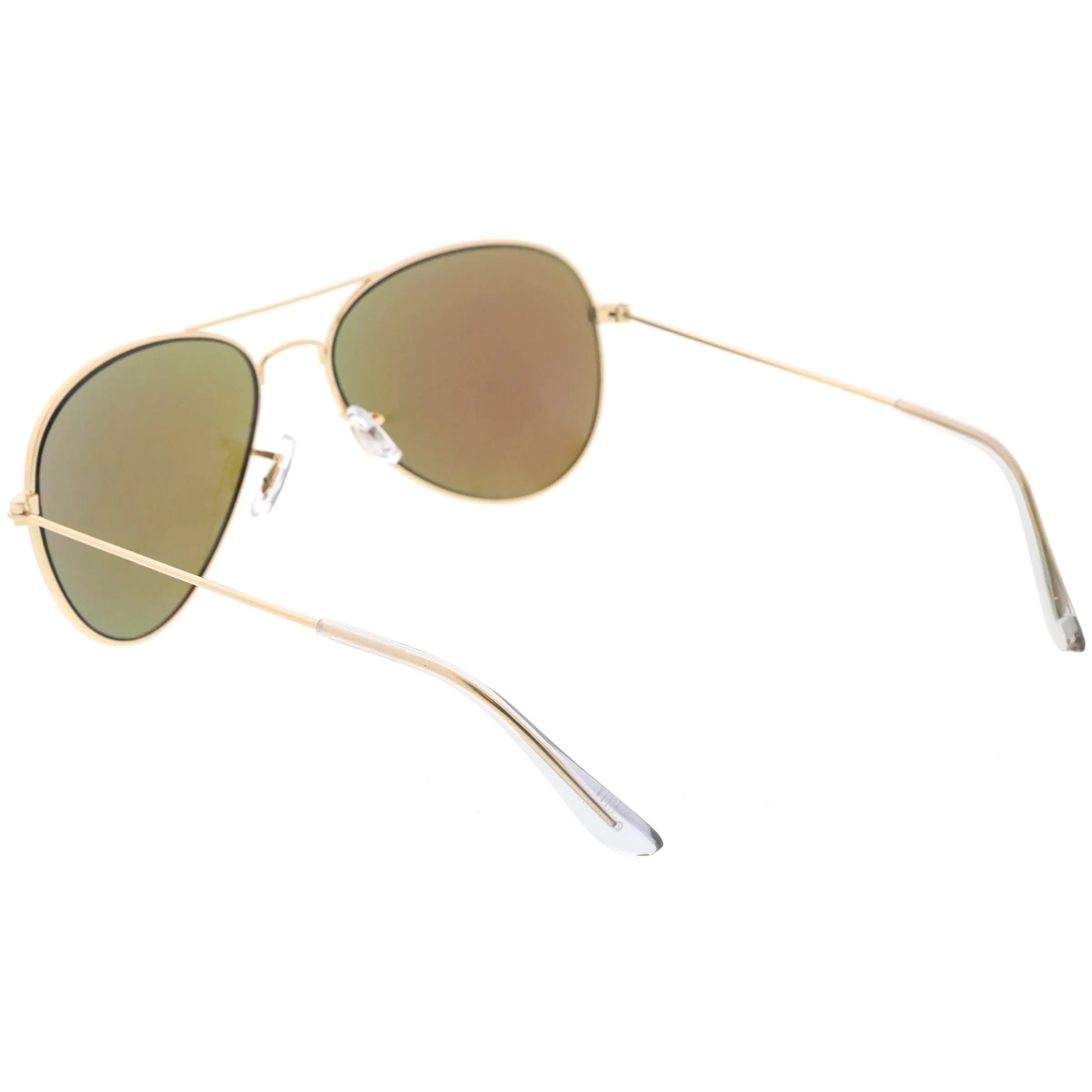 Classic Metal Colored Mirror Lens Aviator Sunglasses C775