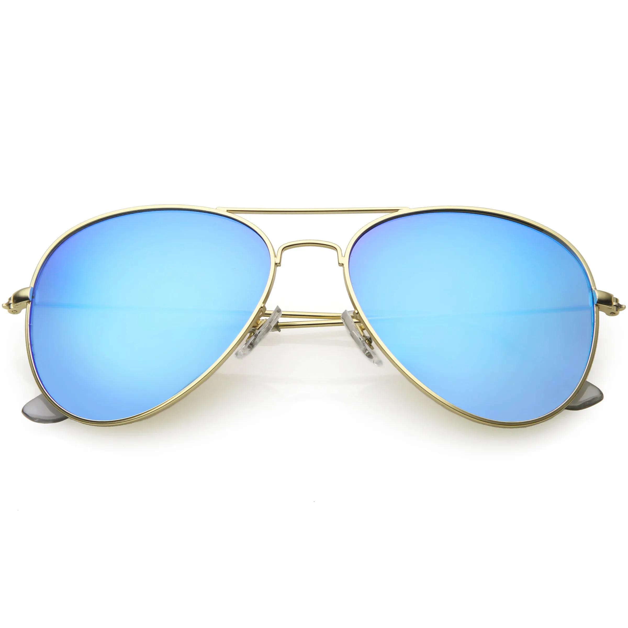 Classic Metal Colored Mirror Lens Aviator Sunglasses C775