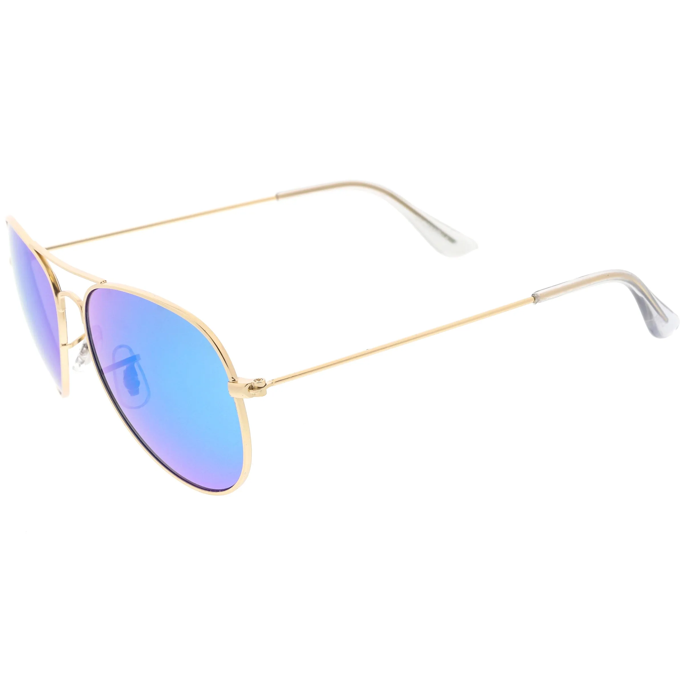 Classic Metal Colored Mirror Lens Aviator Sunglasses C775