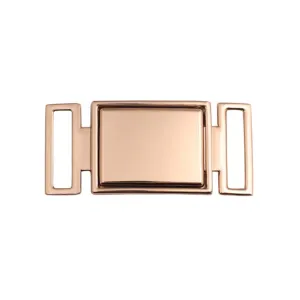 Classic Rectangle Box Frame Style Closure Clasp 2 Part Belt Buckle