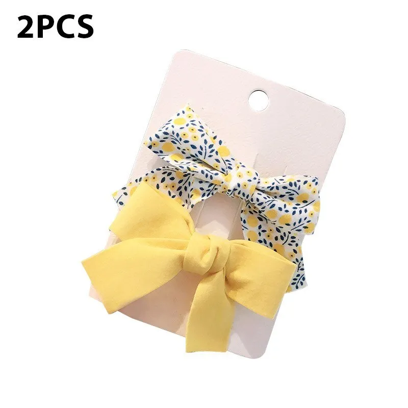 Clips Solid Color Floral Pattern Children Hairpins