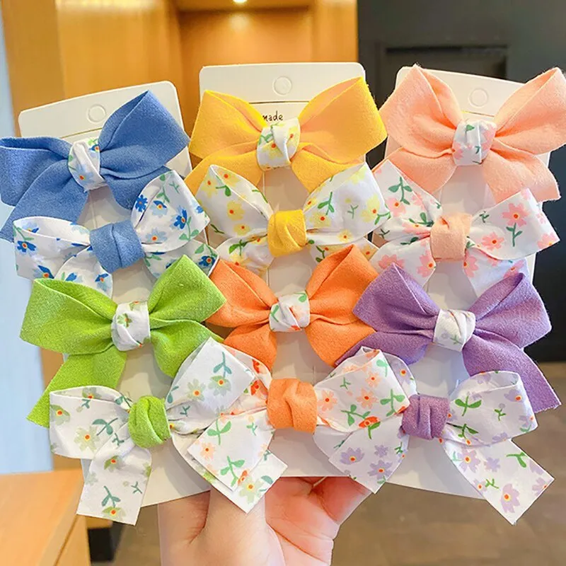 Clips Solid Color Floral Pattern Children Hairpins