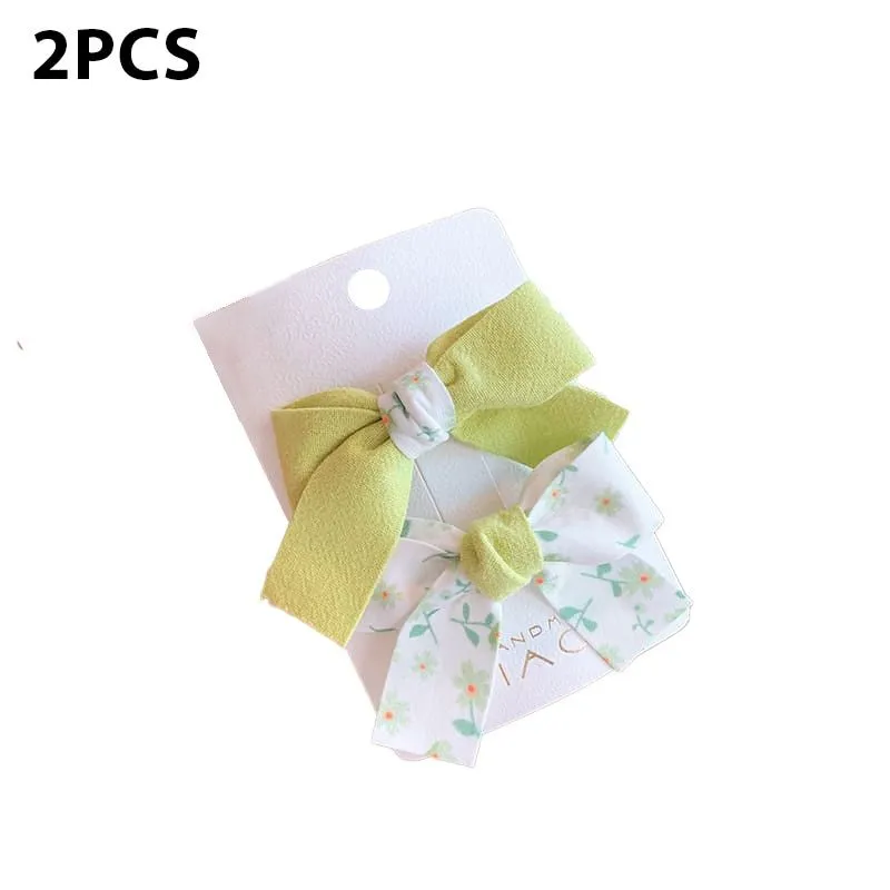 Clips Solid Color Floral Pattern Children Hairpins