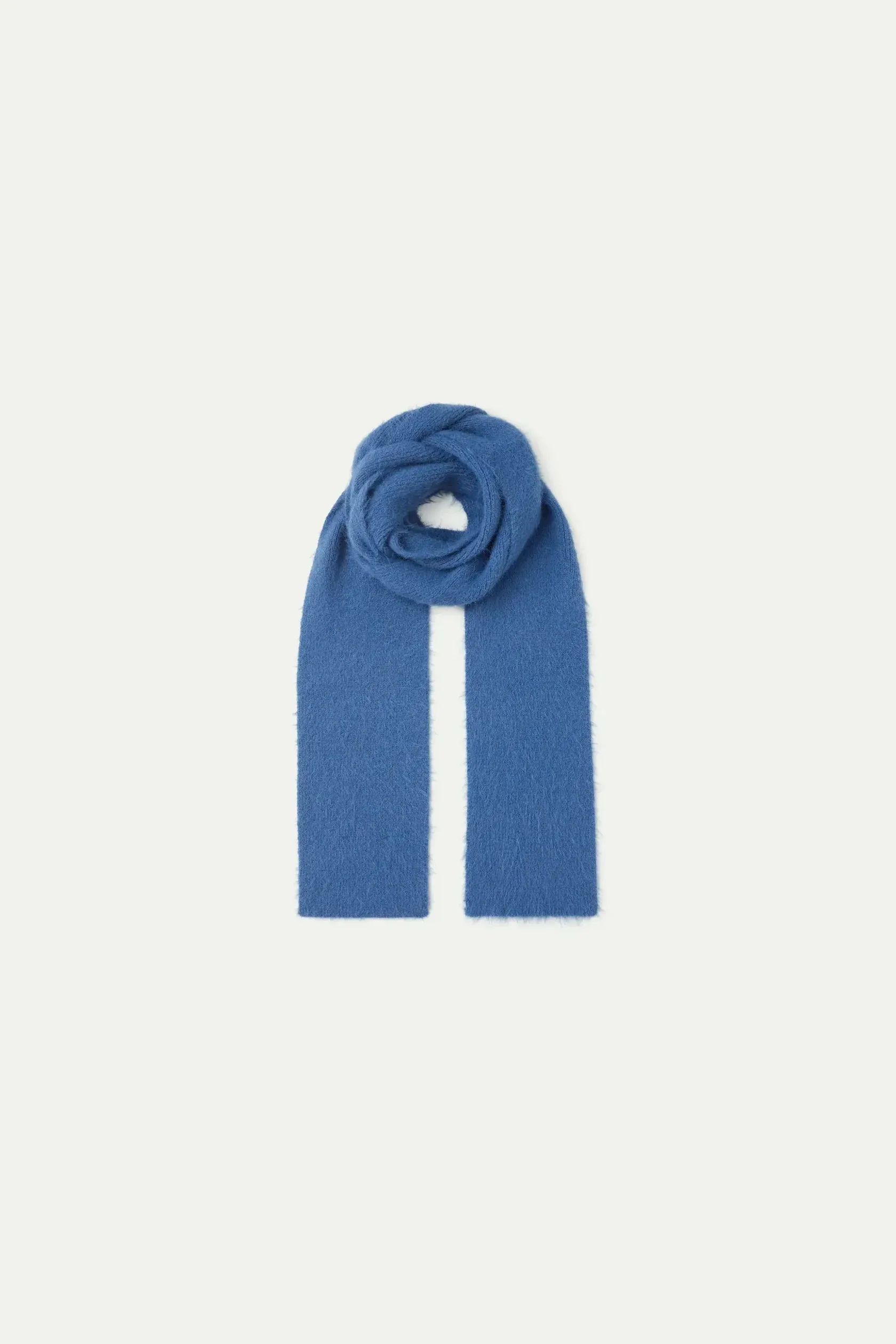 Compania Fantasica Blue Textured Knit Scarf