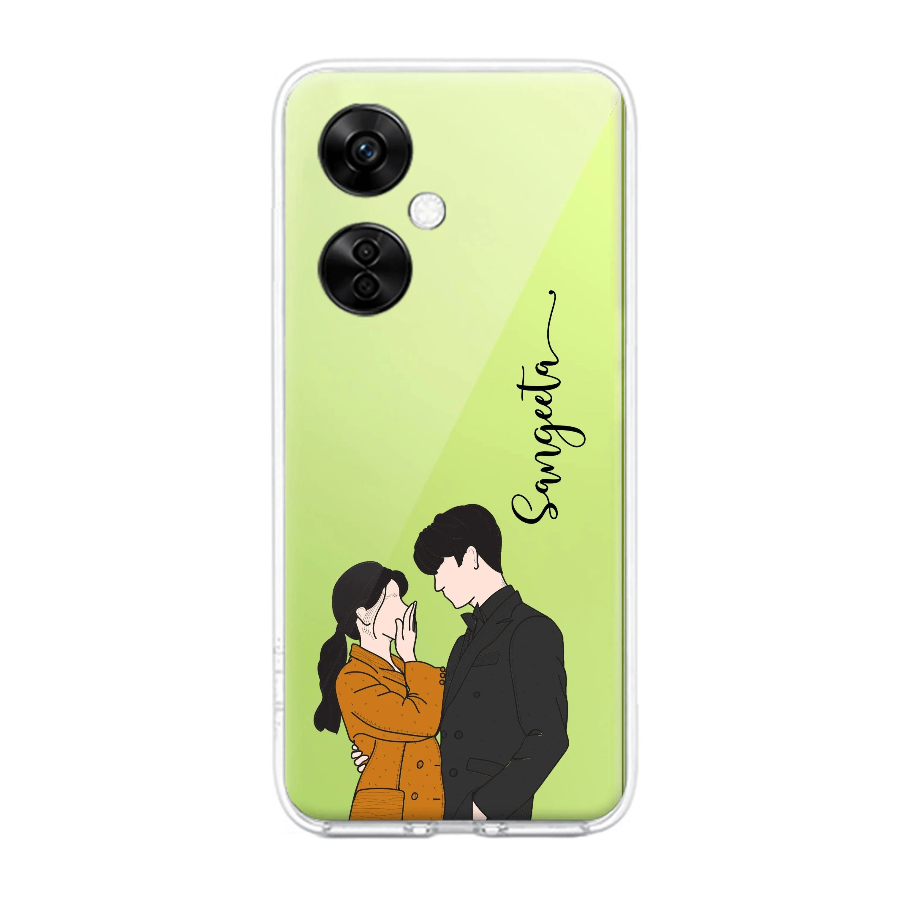 Couple Customize Transparent Silicon Case For OnePlus