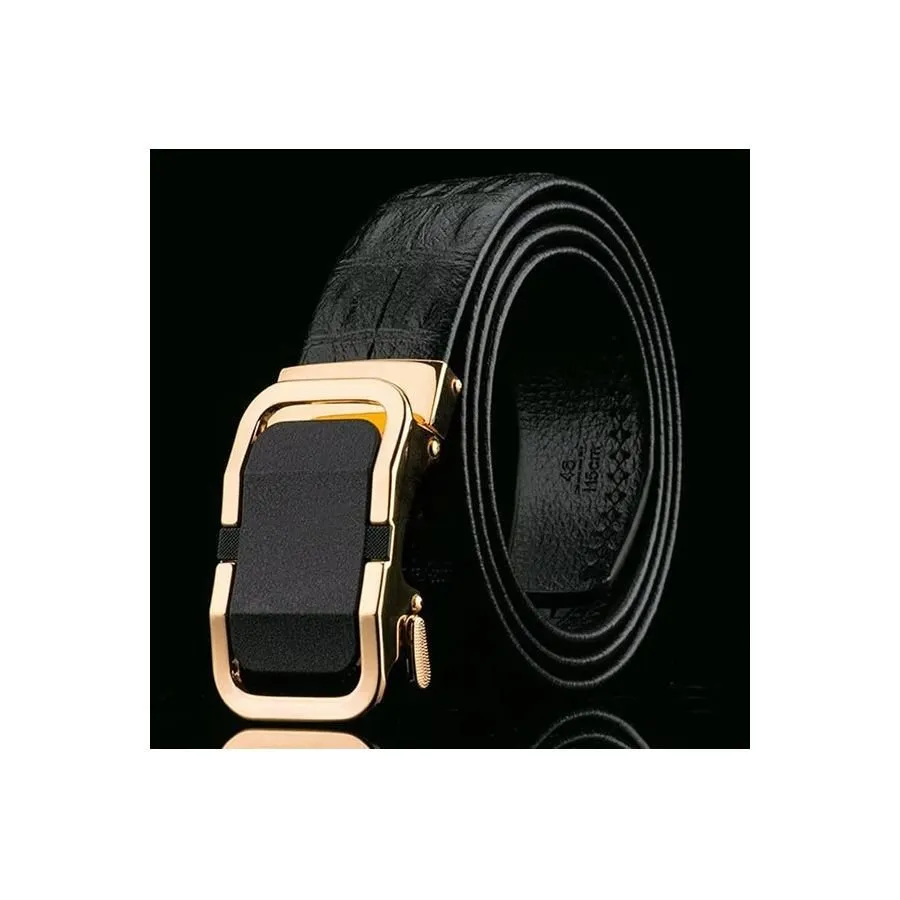 CrocLuxe Exotic Leather Elegant Belt