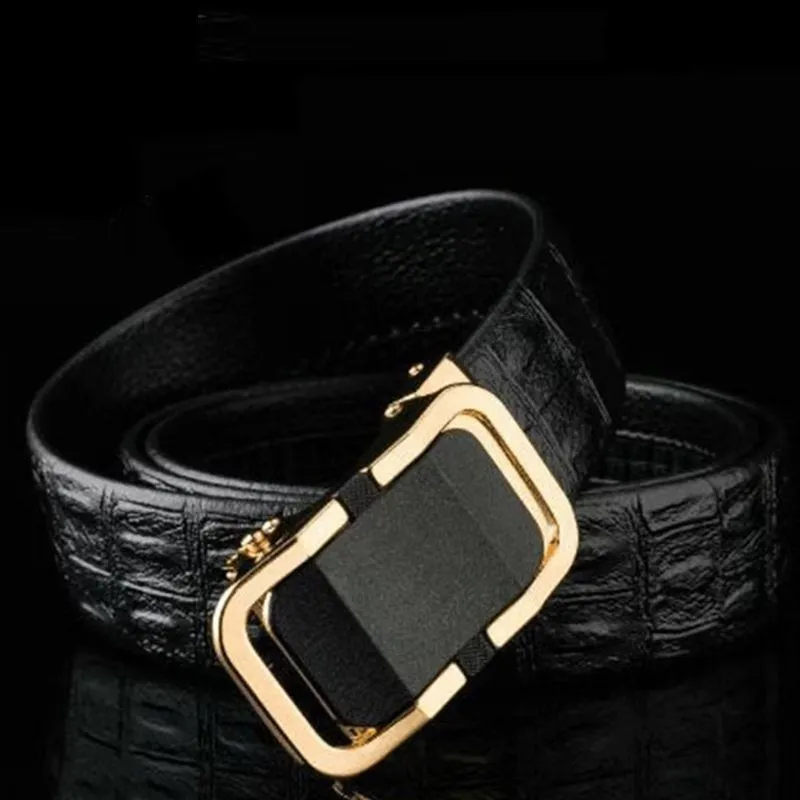 CrocLuxe Exotic Leather Elegant Belt