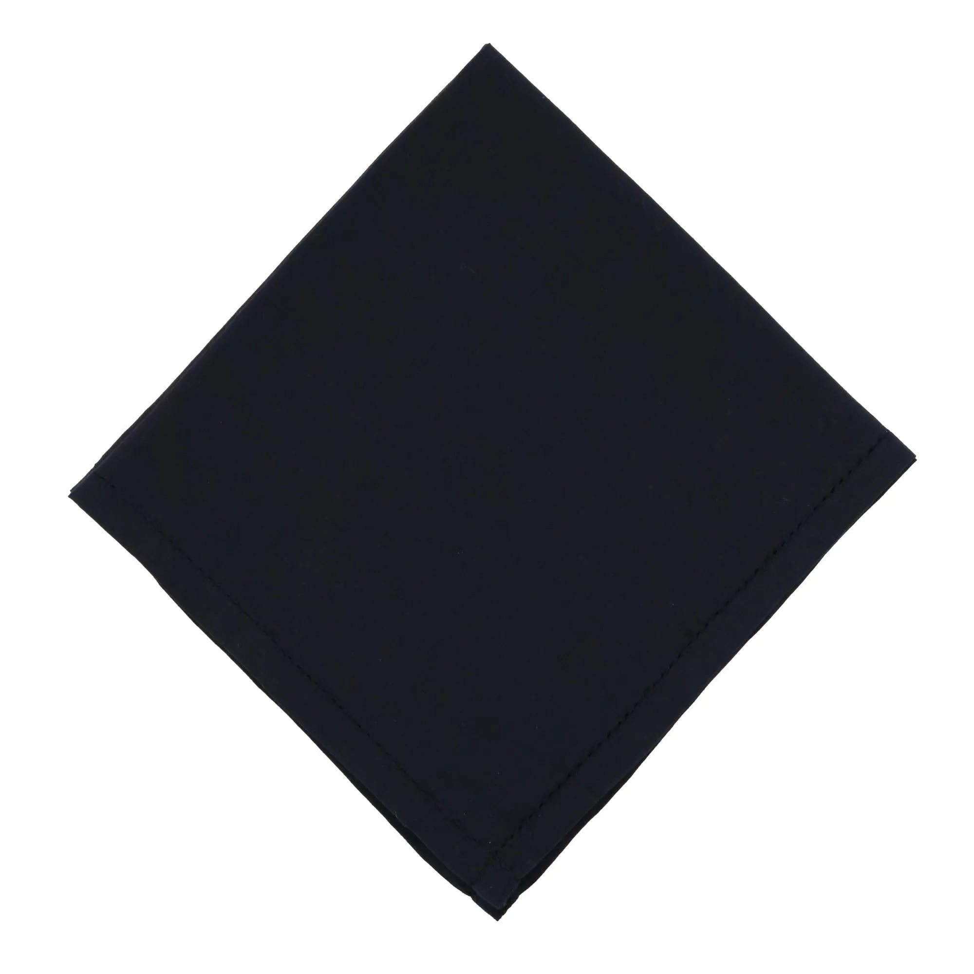 CTM® Large Black Hemstitched Handkerchief