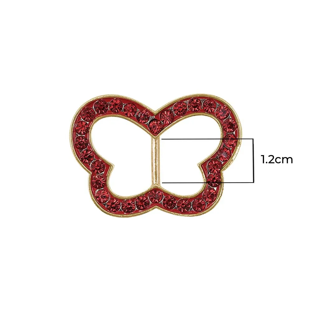 Cute Butterfly Shape Diamond Buckle for Kids Clothing