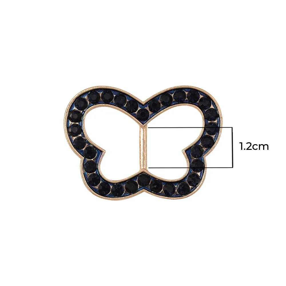 Cute Butterfly Shape Diamond Buckle for Kids Clothing