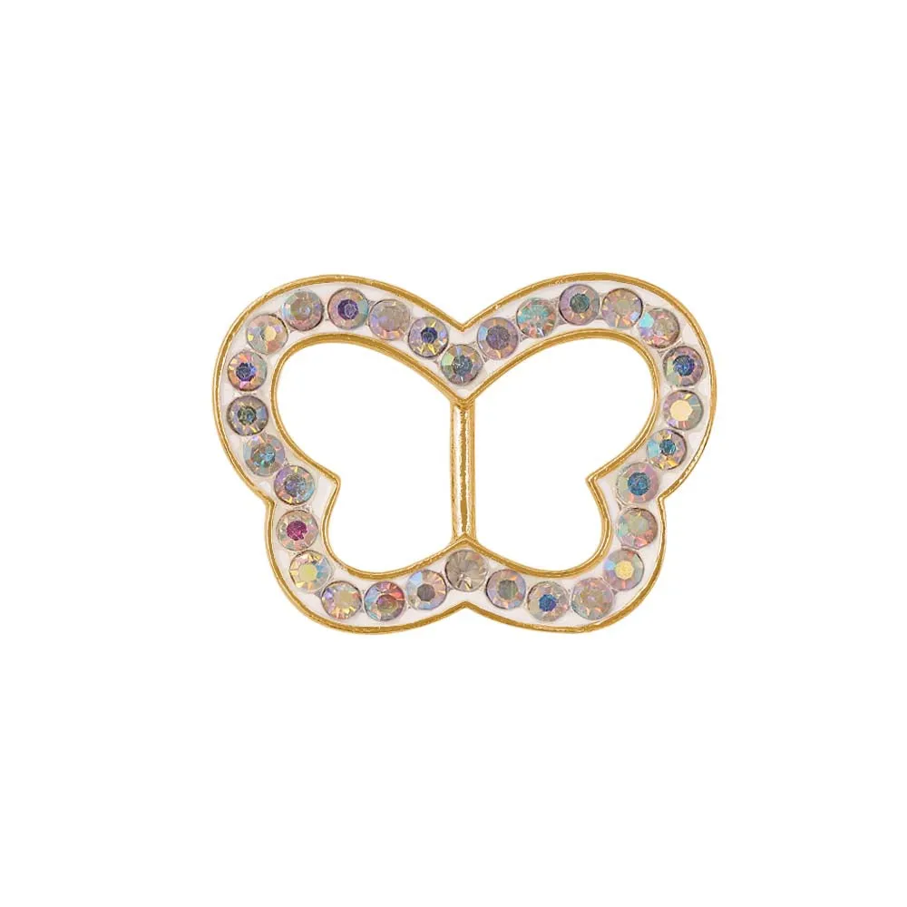 Cute Butterfly Shape Diamond Buckle for Kids Clothing