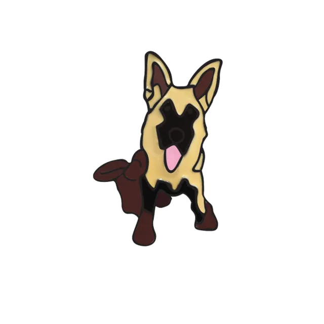 Cute Dog Enamel Pins Sleeping