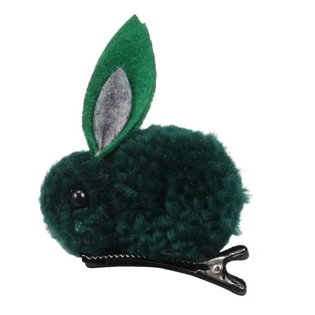 Cute Hair Ball Rabbit Hair Clip