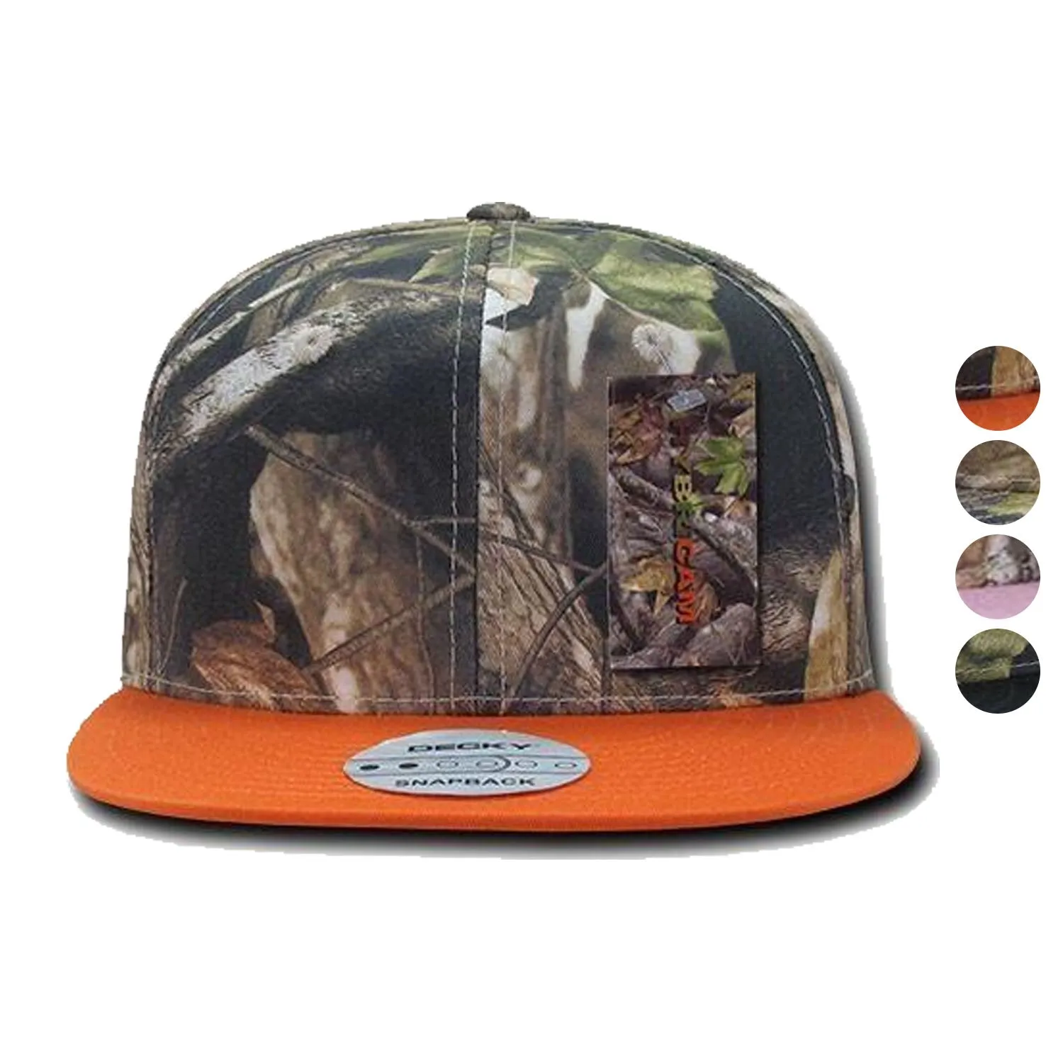 Decky Camouflage Hybricam Retro Flat Bill Snapback Baseball Caps Hats