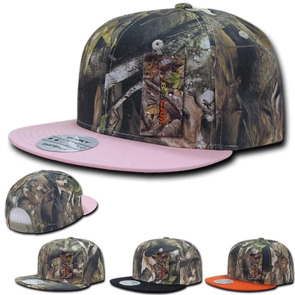 Decky Camouflage Hybricam Retro Flat Bill Snapback Baseball Caps Hats