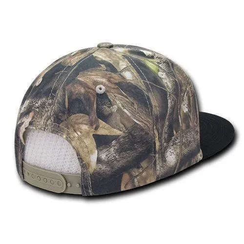 Decky Camouflage Hybricam Retro Flat Bill Snapback Baseball Caps Hats