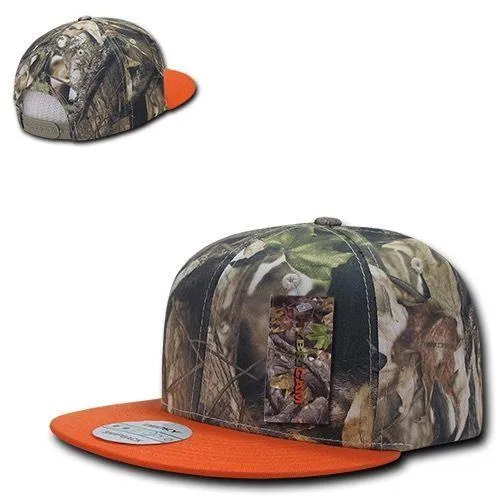 Decky Camouflage Hybricam Retro Flat Bill Snapback Baseball Caps Hats