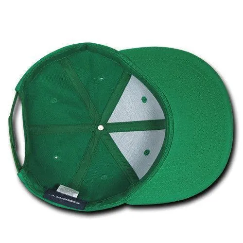 Decky Trendy Flat Bill Snapback Baseball 6 Panel Caps Hats Unisex