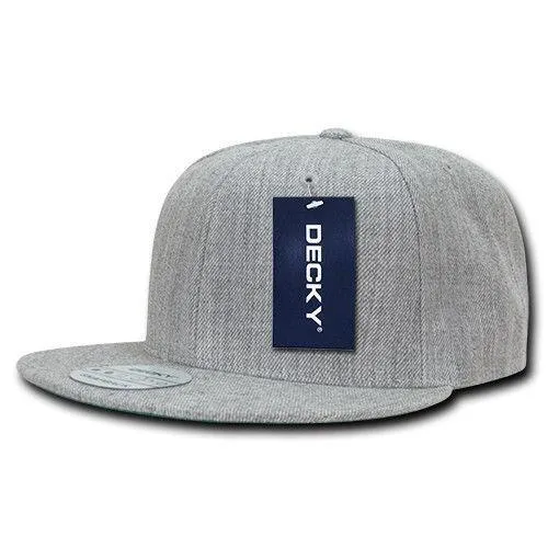 Decky Trendy Flat Bill Snapback Baseball 6 Panel Caps Hats Unisex