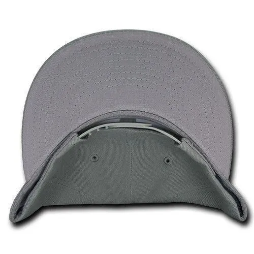 Decky Trendy Flat Bill Snapback Baseball 6 Panel Caps Hats Unisex