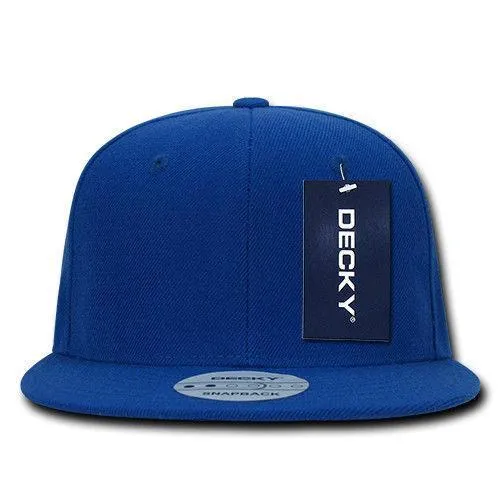 Decky Trendy Flat Bill Snapback Baseball 6 Panel Caps Hats Unisex