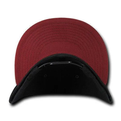 Decky Trendy Flat Bill Snapback Baseball 6 Panel Caps Hats Unisex