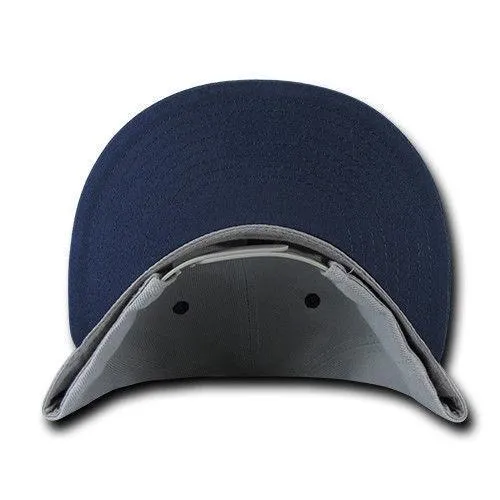 Decky Trendy Flat Bill Snapback Baseball 6 Panel Caps Hats Unisex