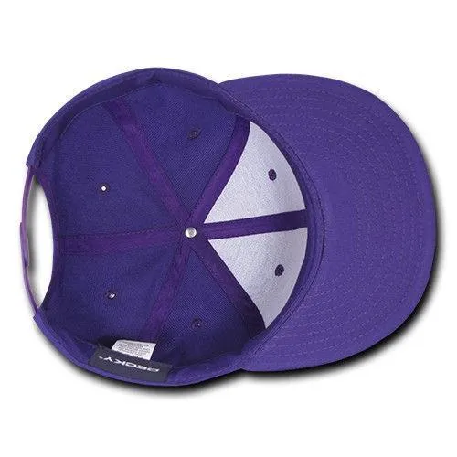 Decky Trendy Flat Bill Snapback Baseball 6 Panel Caps Hats Unisex