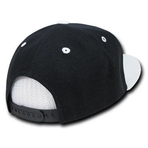 Decky Trendy Flat Bill Snapback Baseball 6 Panel Caps Hats Unisex