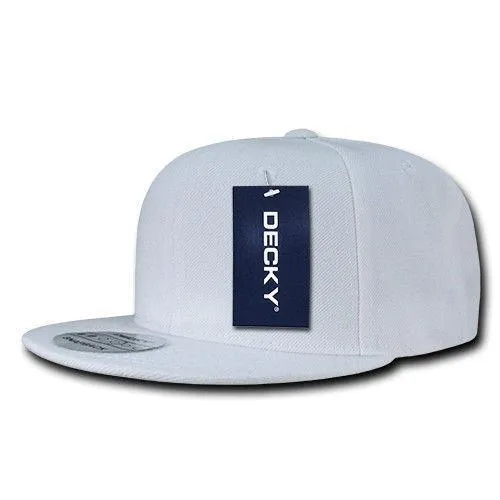 Decky Trendy Flat Bill Snapback Baseball 6 Panel Caps Hats Unisex