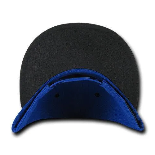 Decky Trendy Flat Bill Snapback Baseball 6 Panel Caps Hats Unisex