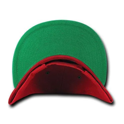 Decky Trendy Flat Bill Snapback Baseball 6 Panel Caps Hats Unisex