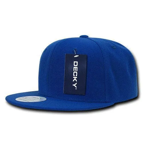 Decky Trendy Flat Bill Snapback Baseball 6 Panel Caps Hats Unisex